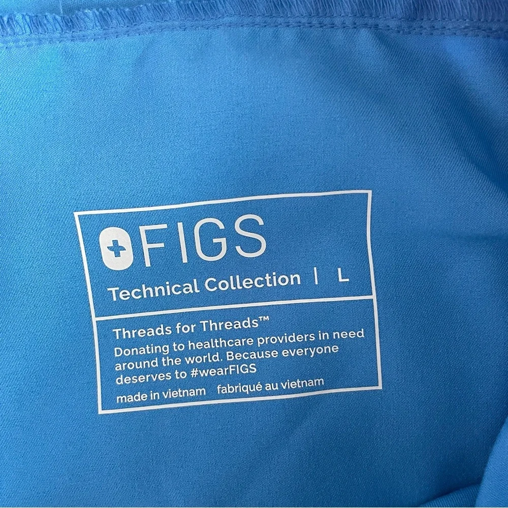 FIGS Tansen Jogger‎ Scrub Pants Large Men’s Blue Gray MXXSW2004 Medical Workwear